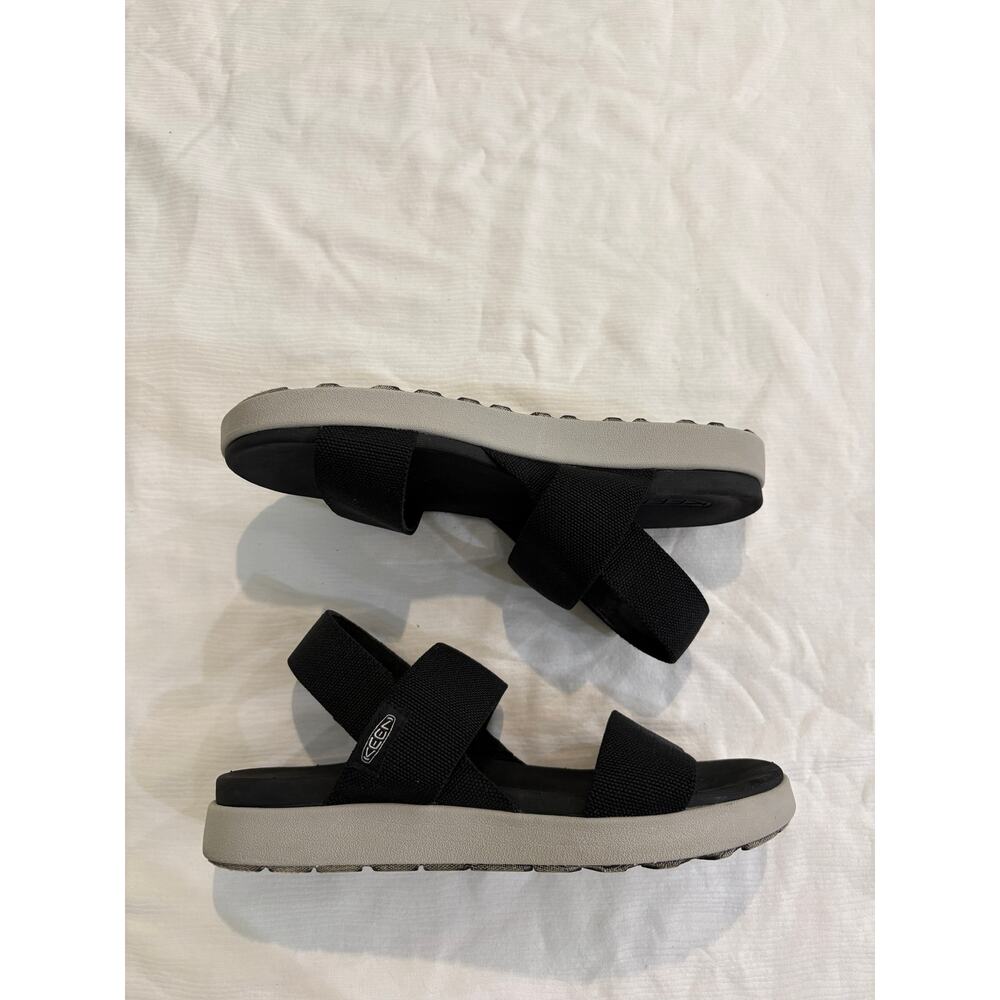 Keen Elle Backstrap Sandals Womens Size 10 Black Stretch Gore Platform 1022620 - Picture 7 of 15